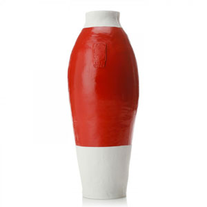 Red/White Vase by Hella Jongerius