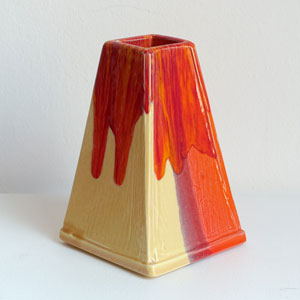 Pyramid vase 7” by Peter Shire